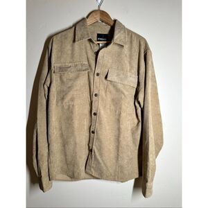 Tilly’s RSQ Men’s Tan Corduroy Flannel Style Shacket Size Medium